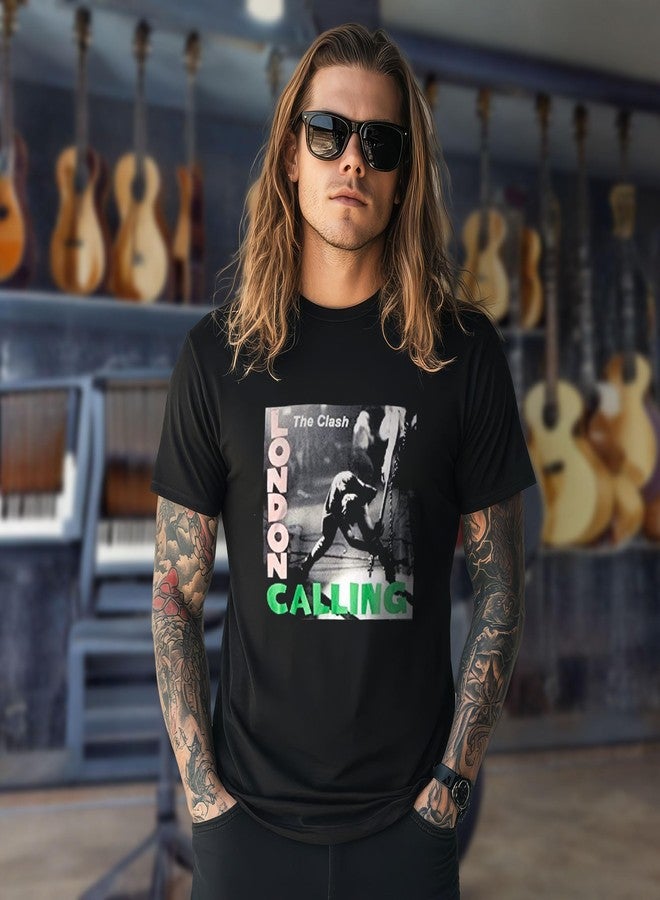 Merch2rock The Clash Men's London Calling Cover T-Shirt Black Large | Officially Licensed Merchandise - Image 2